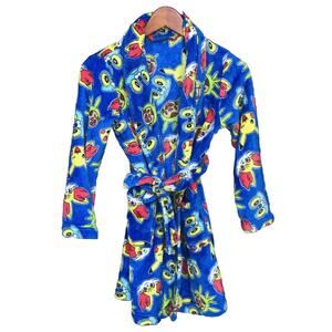 Pokémon Size Small Pikachu Super Soft Blue Robe